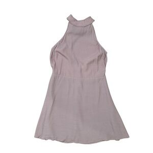 Honey Punch Women’s M Mauve Light Pink Halter A-Line  Mini Dress